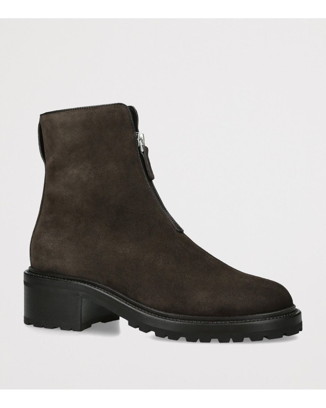 The Row Black Hike Suede Ankle Boots 15