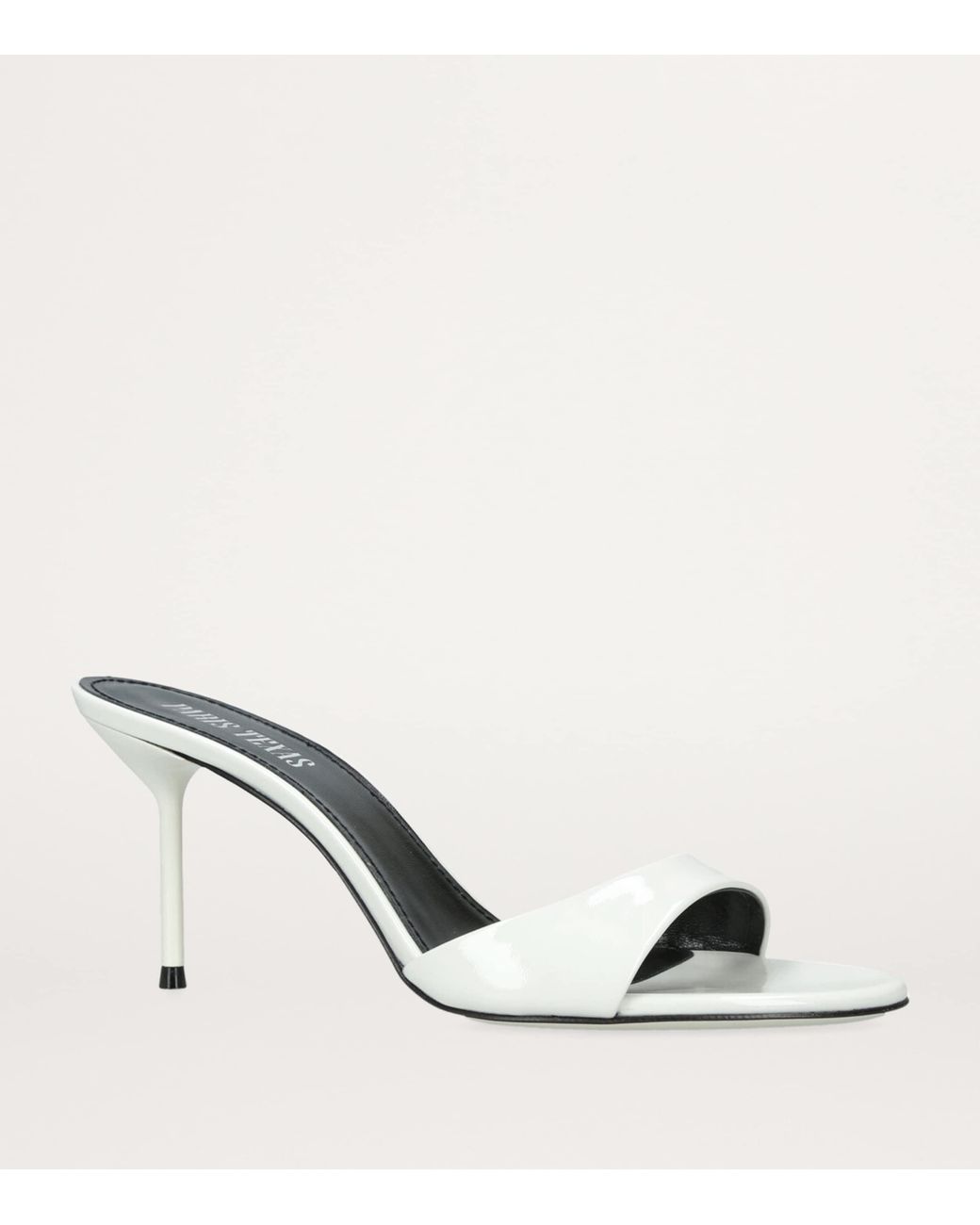 Paris Texas Metallic Patent Leather Lidia Mules 70