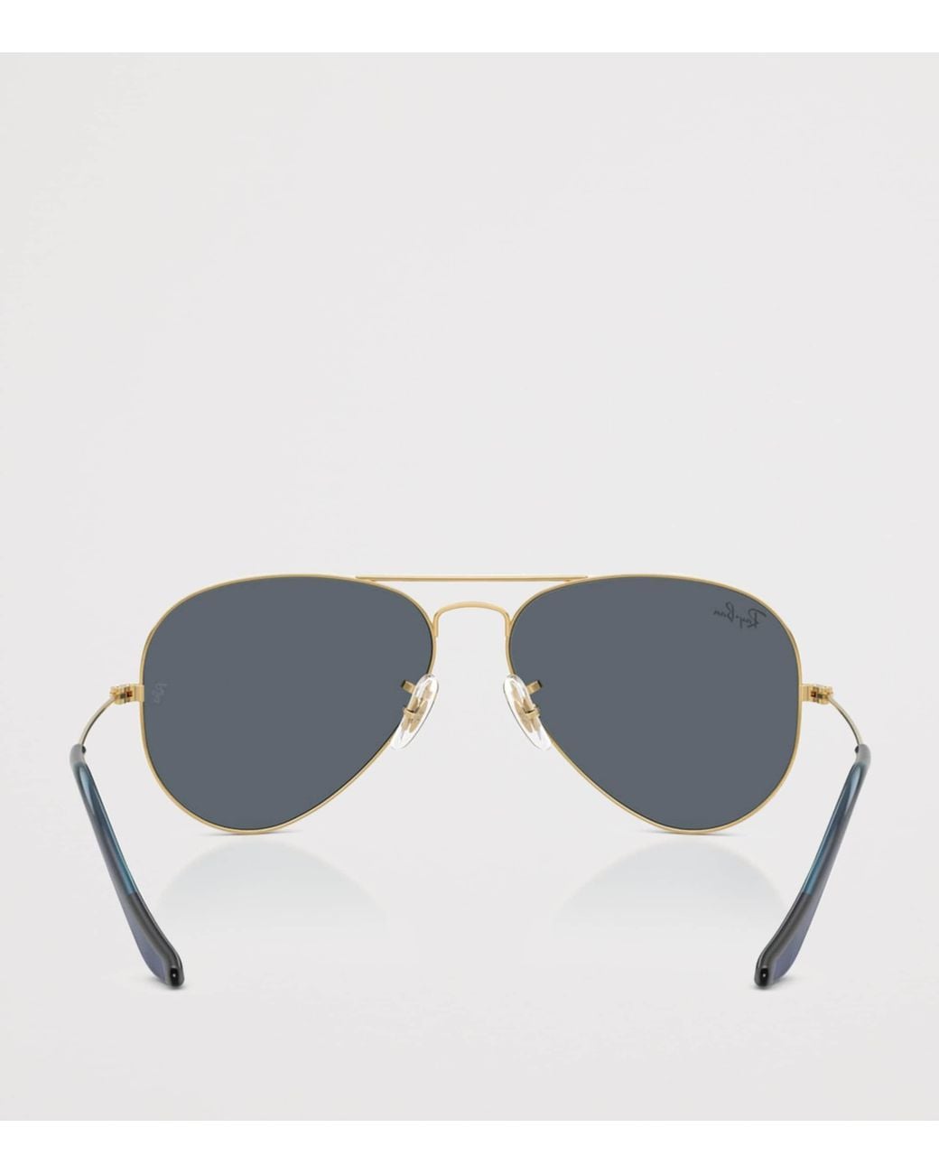 Ray-Ban Gray Metal Original Aviator Sunglasses