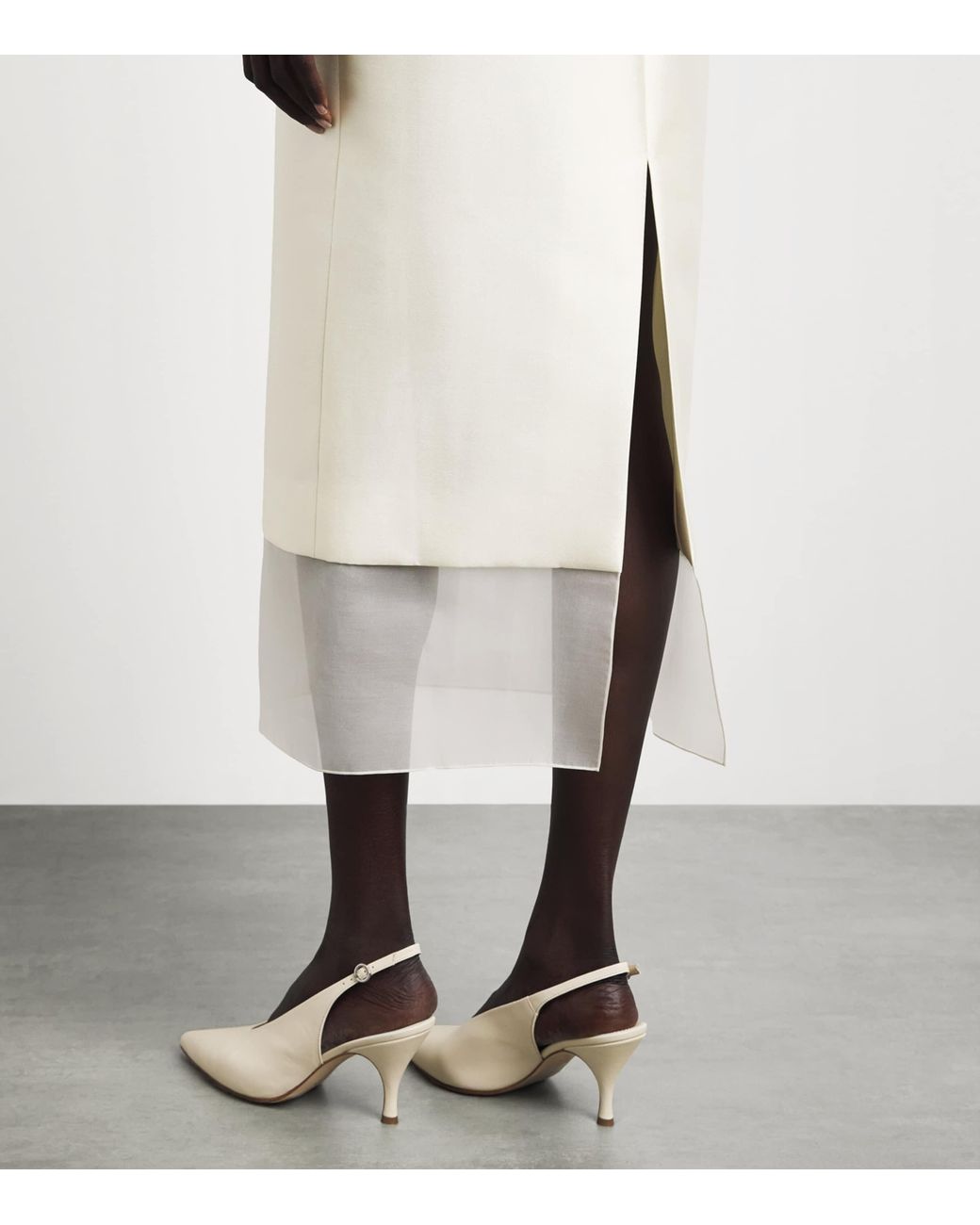 Voranida White Aeron Midi Skirt