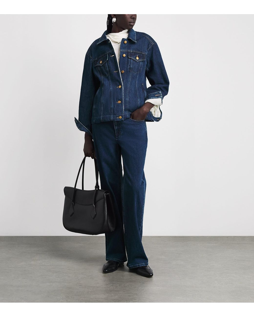 Jil Sander Blue Padded Denim Jacket