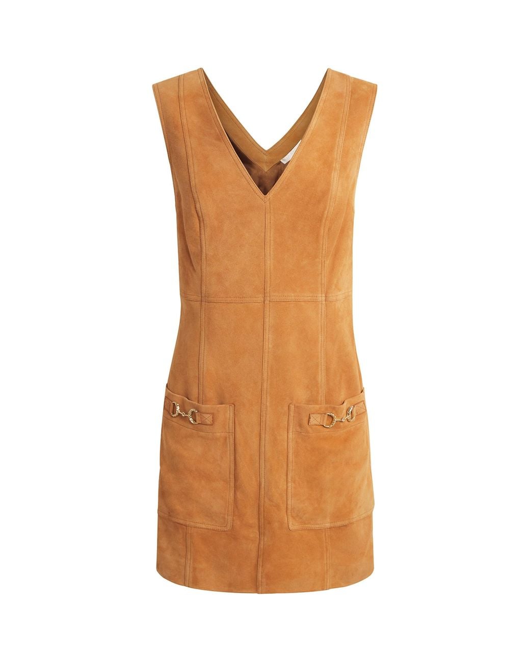 Ulla Johnson Brown Suede Sloane Mini Dress