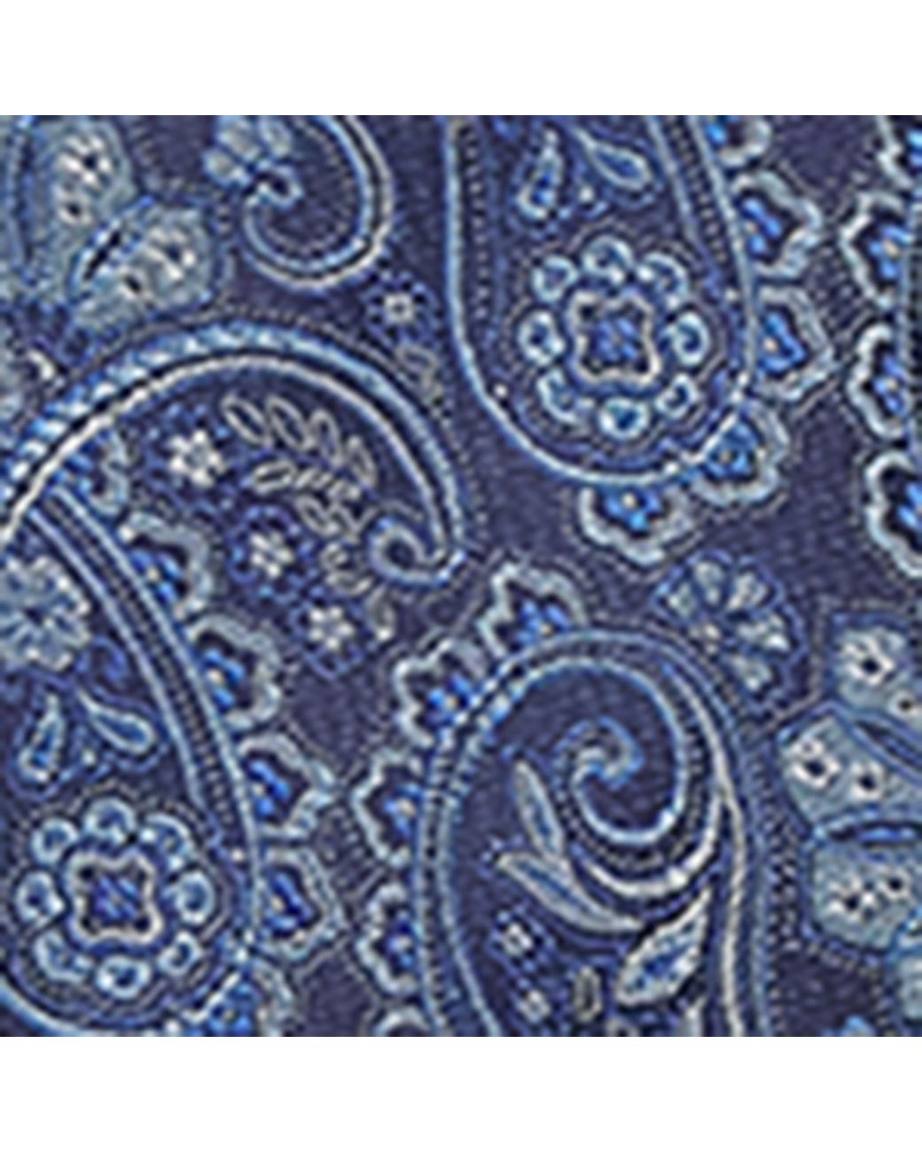 Eton of Sweden Blue Silk Paisley Tie for men