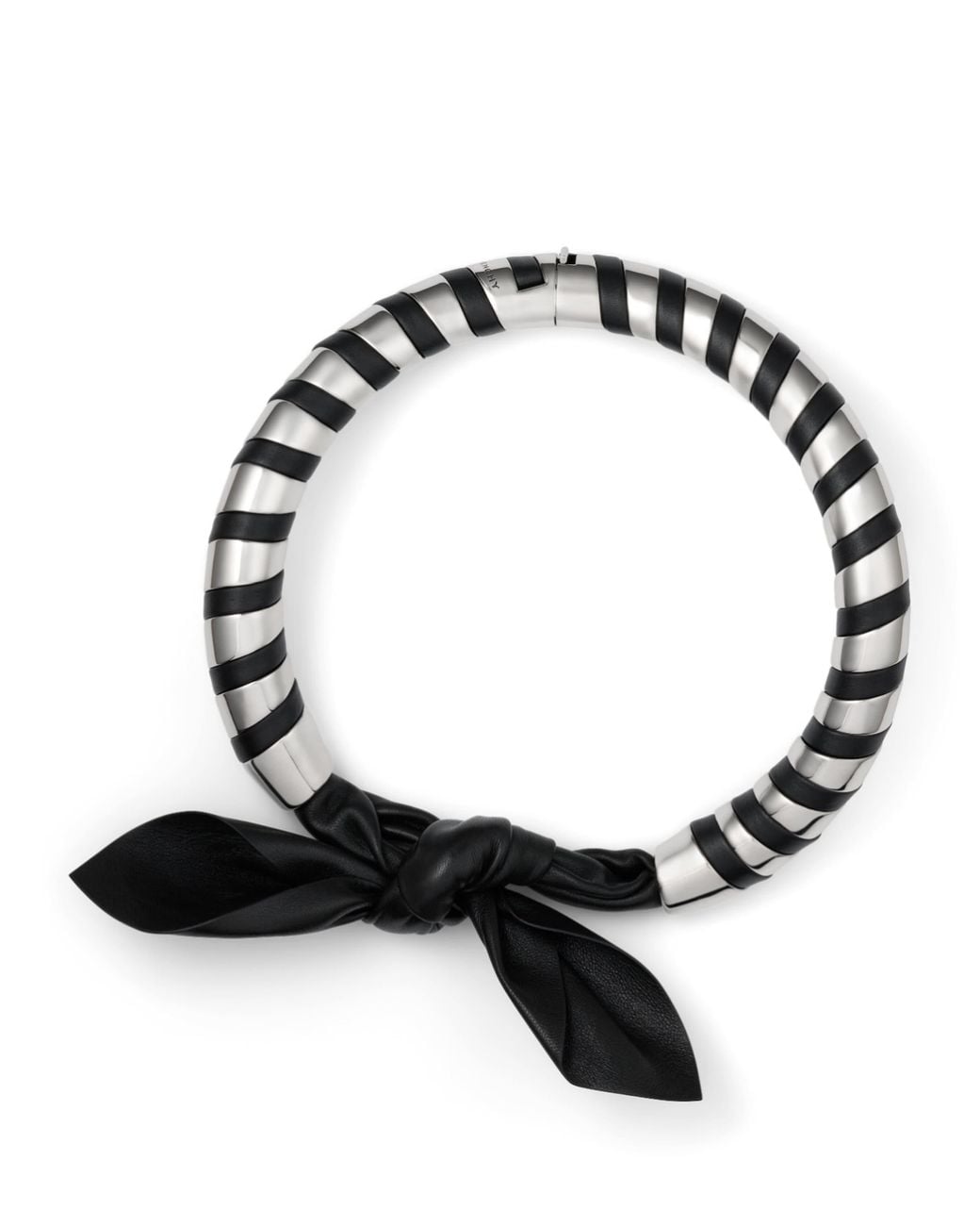 Givenchy Black Chain Bow Torque Necklace