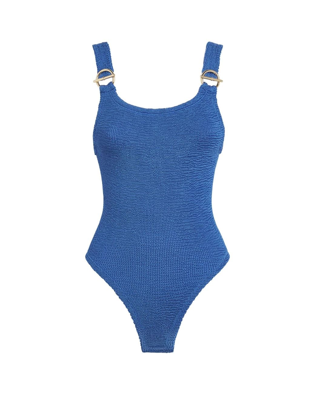 Hunza G Blue T-Bar Domino Swimsuit