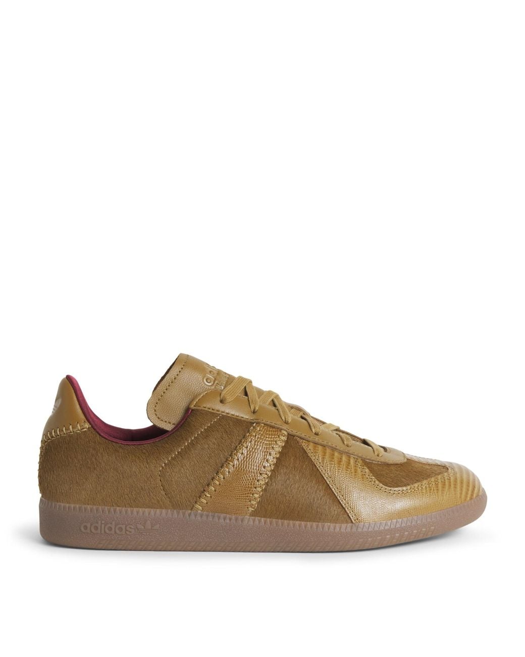 Adidas Brown X Wales Bonner Leather And Calf Hair Bw Army Sneakers for men