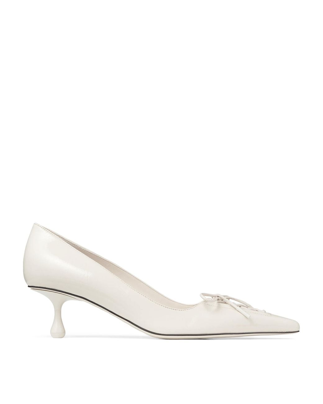Jimmy Choo White Scarlett 50 Leather Pumps