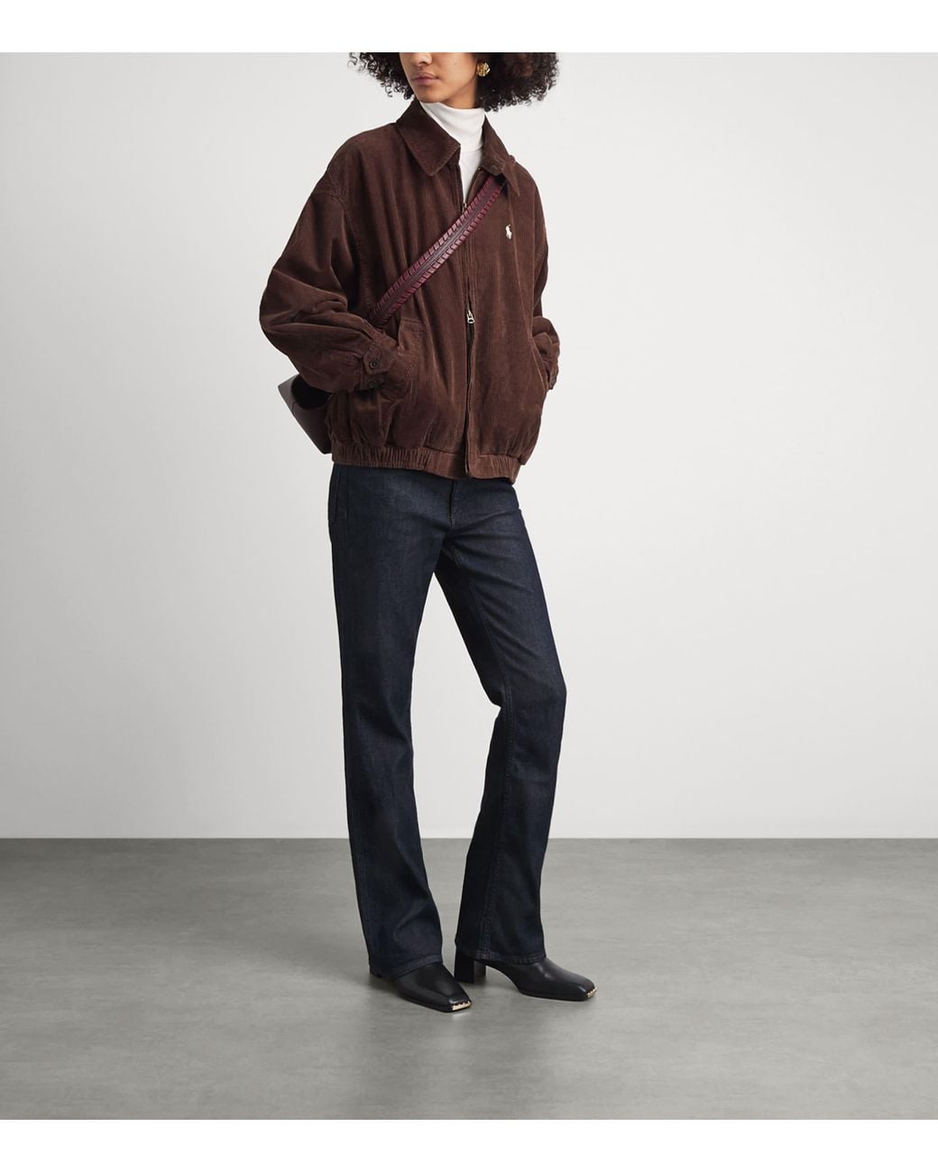 Polo Ralph Lauren Brown Corduroy Bomber Jacket