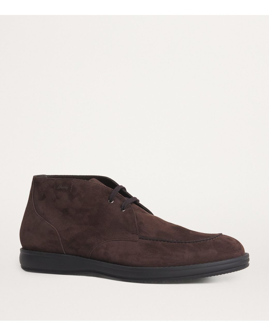 Brioni Brown Suede Ankle Boots for men