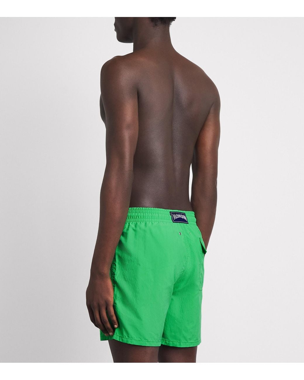 Vilebrequin Green Turtle Embroidered Moorea Swim Shorts for men