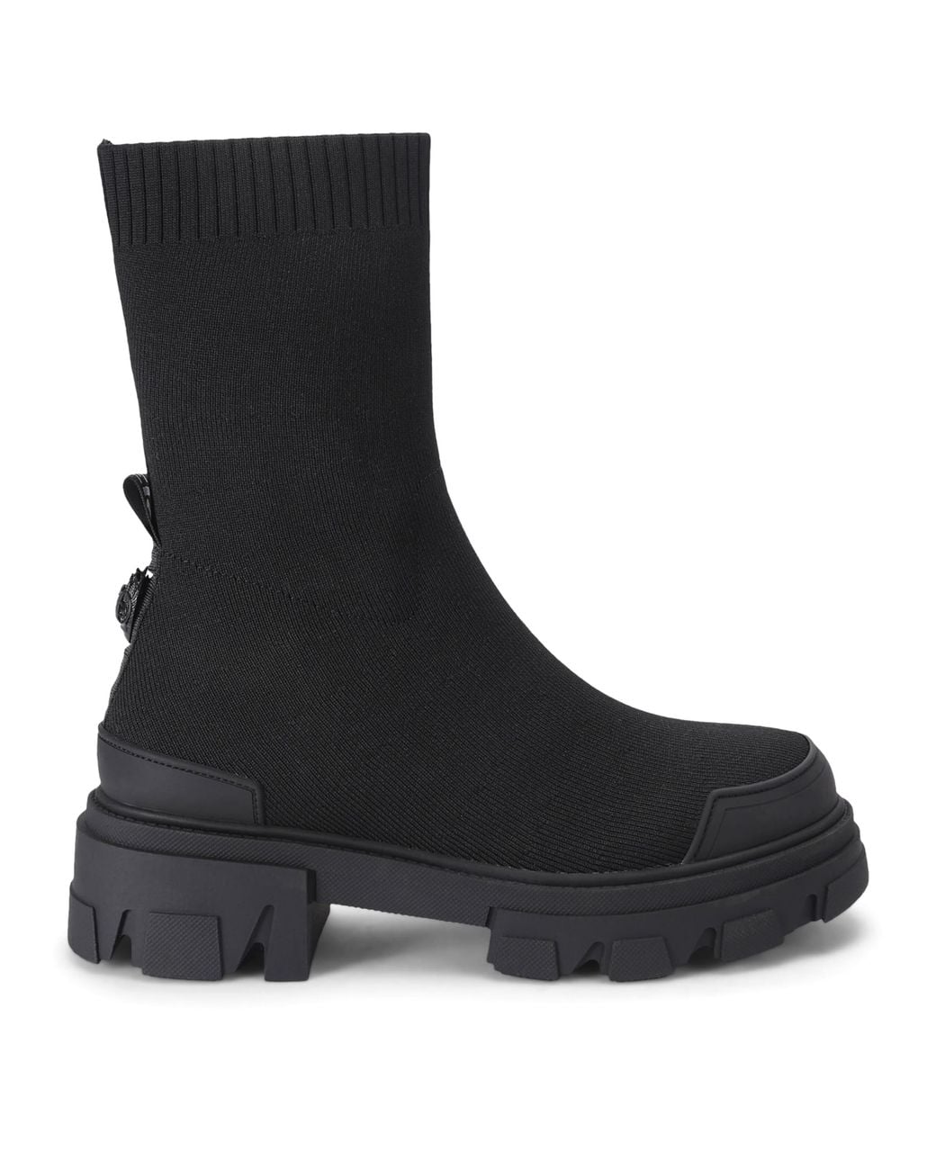 Kurt Geiger Black Stomp Sock Ankle Boots 50