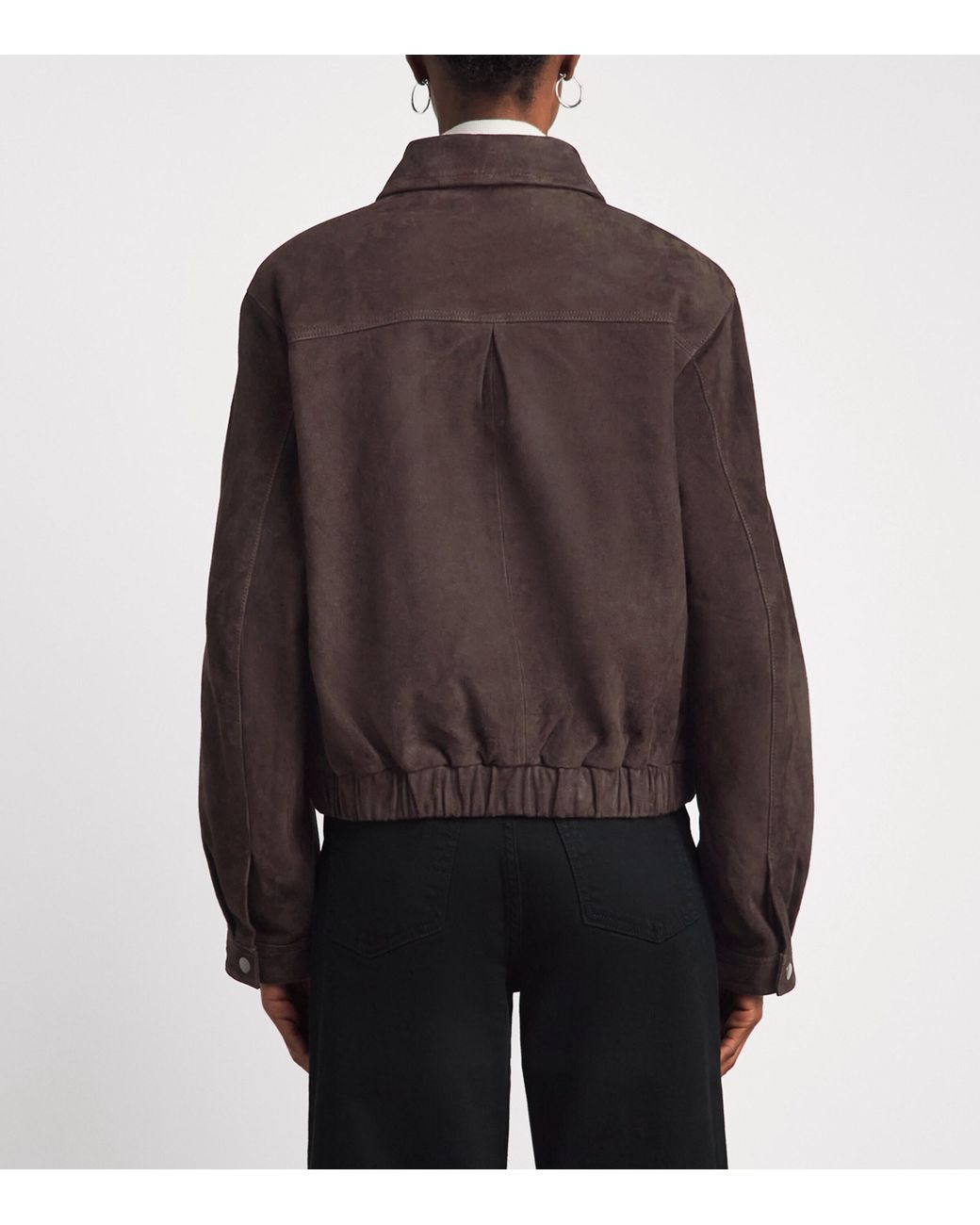 Charoux Brown Suede Mimi Cropped Jacket