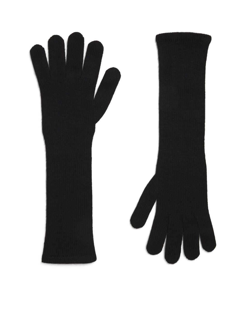 Max Mara Black Cashmere Gloves