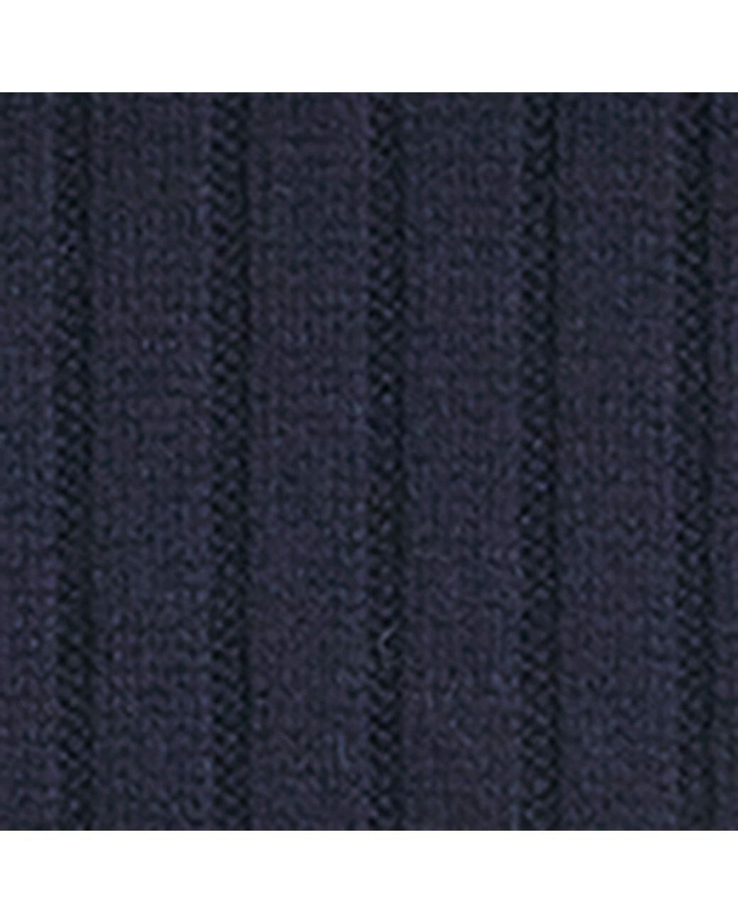 Herno Blue Cashmere Rib-Knit Scarf for men