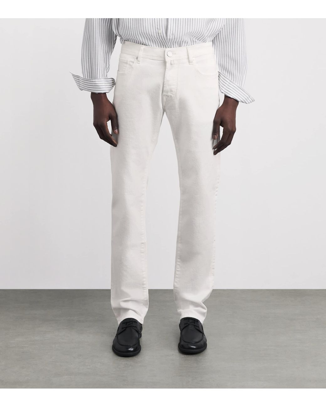 Jacob Cohen White Bard Slim Jeans for men