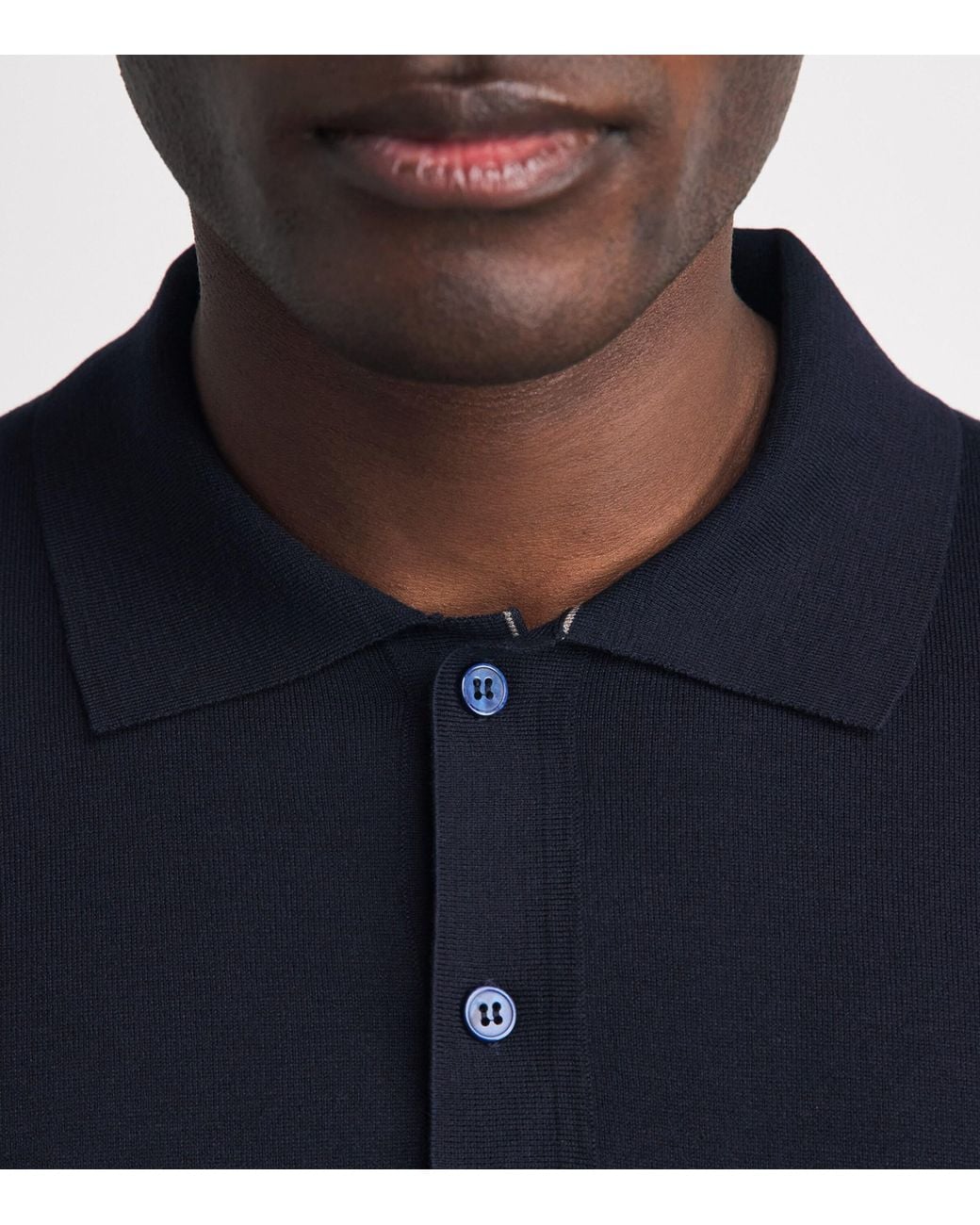 Paul & Shark Blue Silk-Cotton Polo Shirt for men