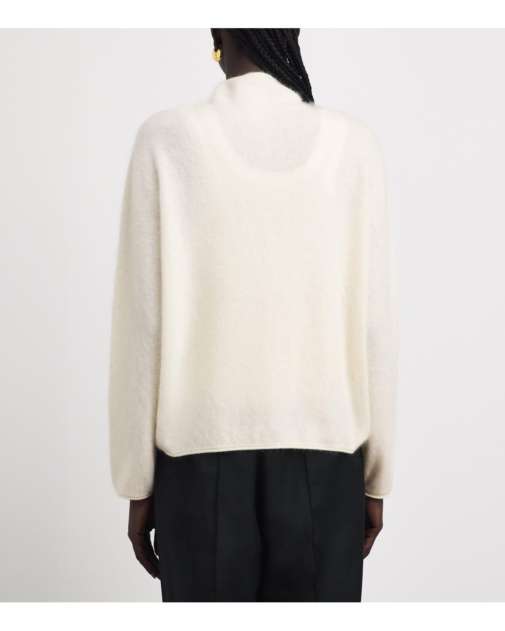 Voranida White Wool-Cashmere Maris Cardigan