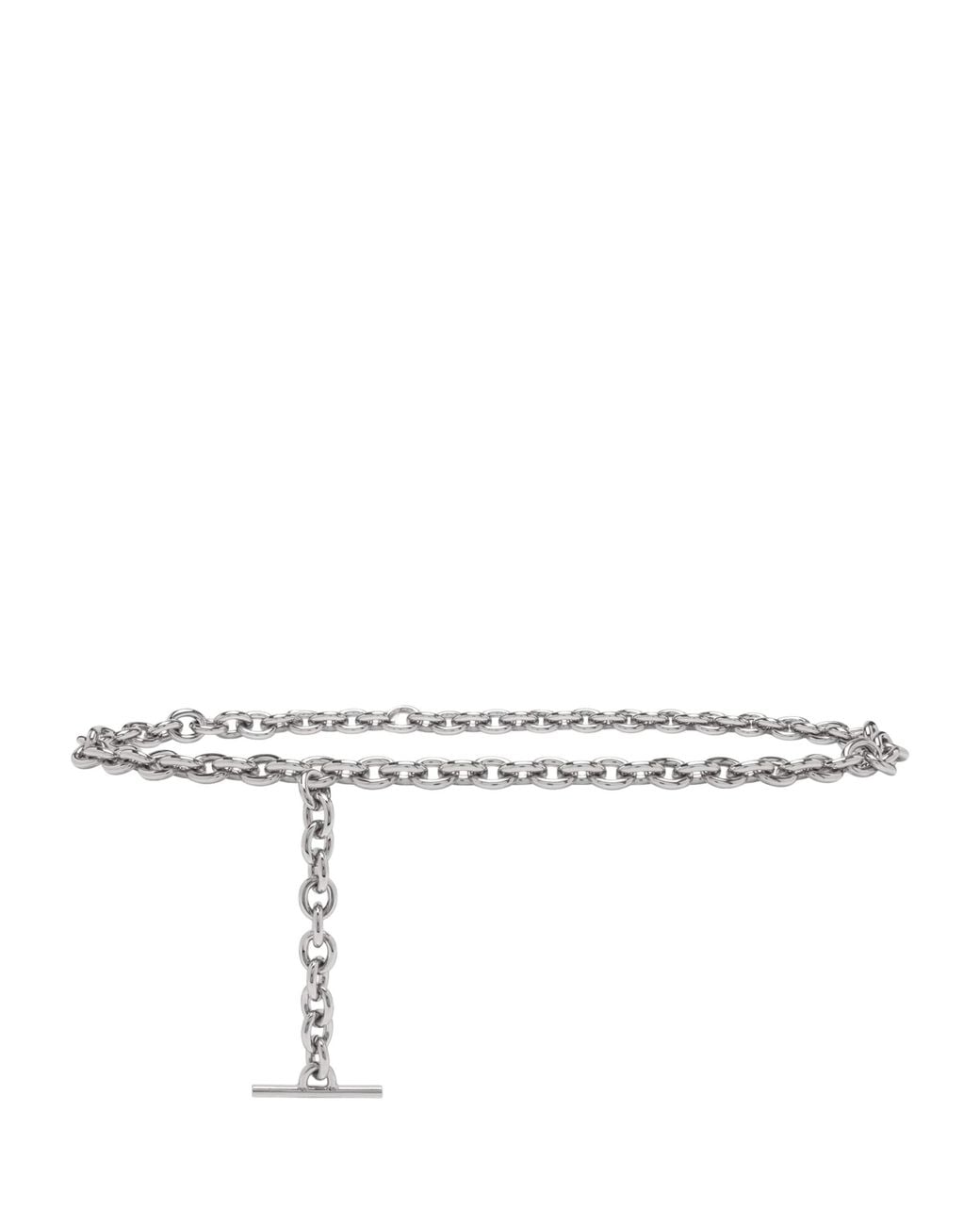 McQueen Metallic T-Bar Chain Belt