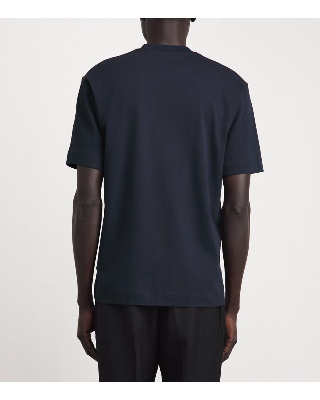 Sunspel Blue Supima Cotton Heavyweight T-Shirt