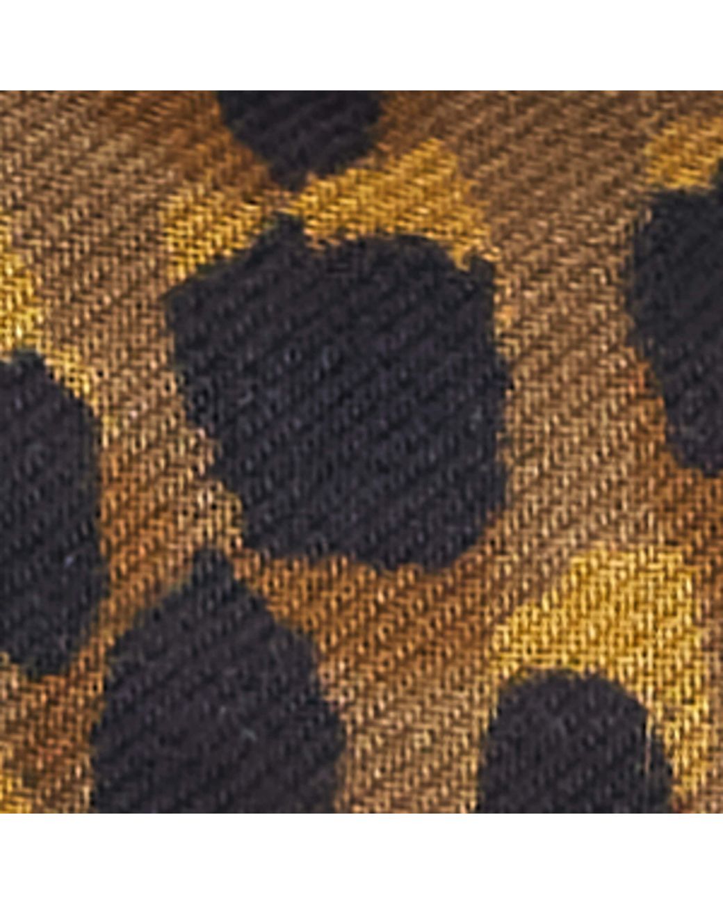 Etro Black Leopard And Paisley Print Scarf