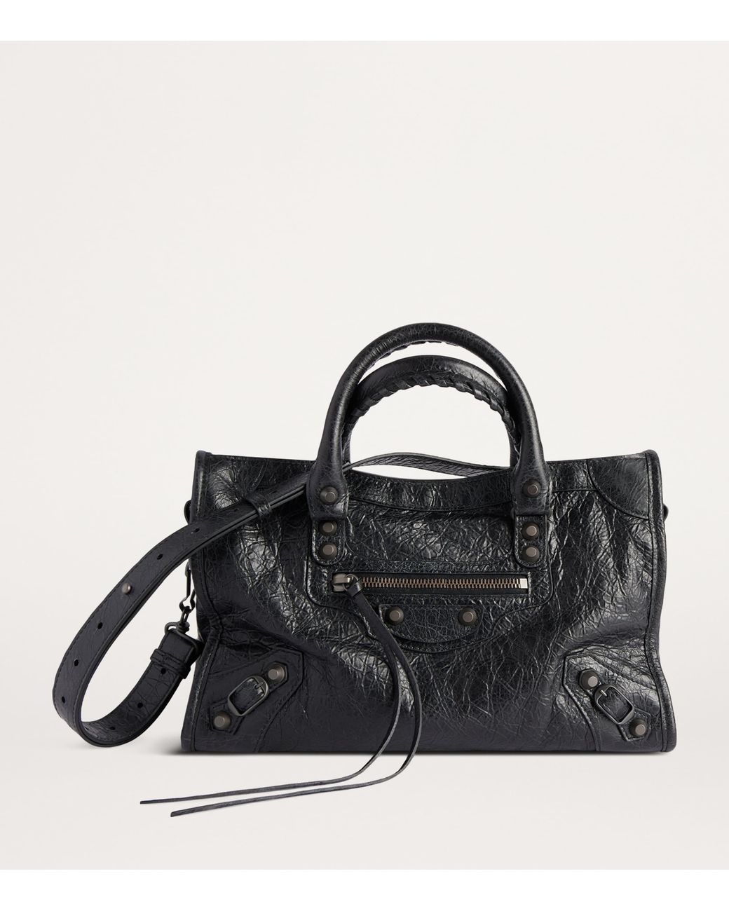 Balenciaga Black Small Leather Le City Top-Handle Bag