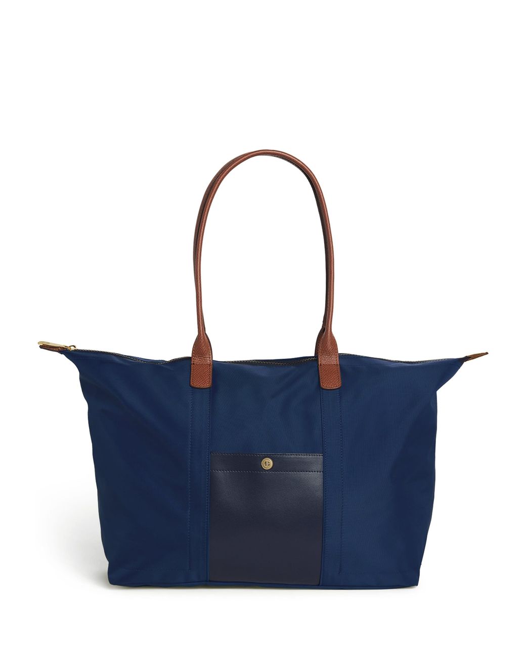Harrods Blue Medium Nylon Tote Bag
