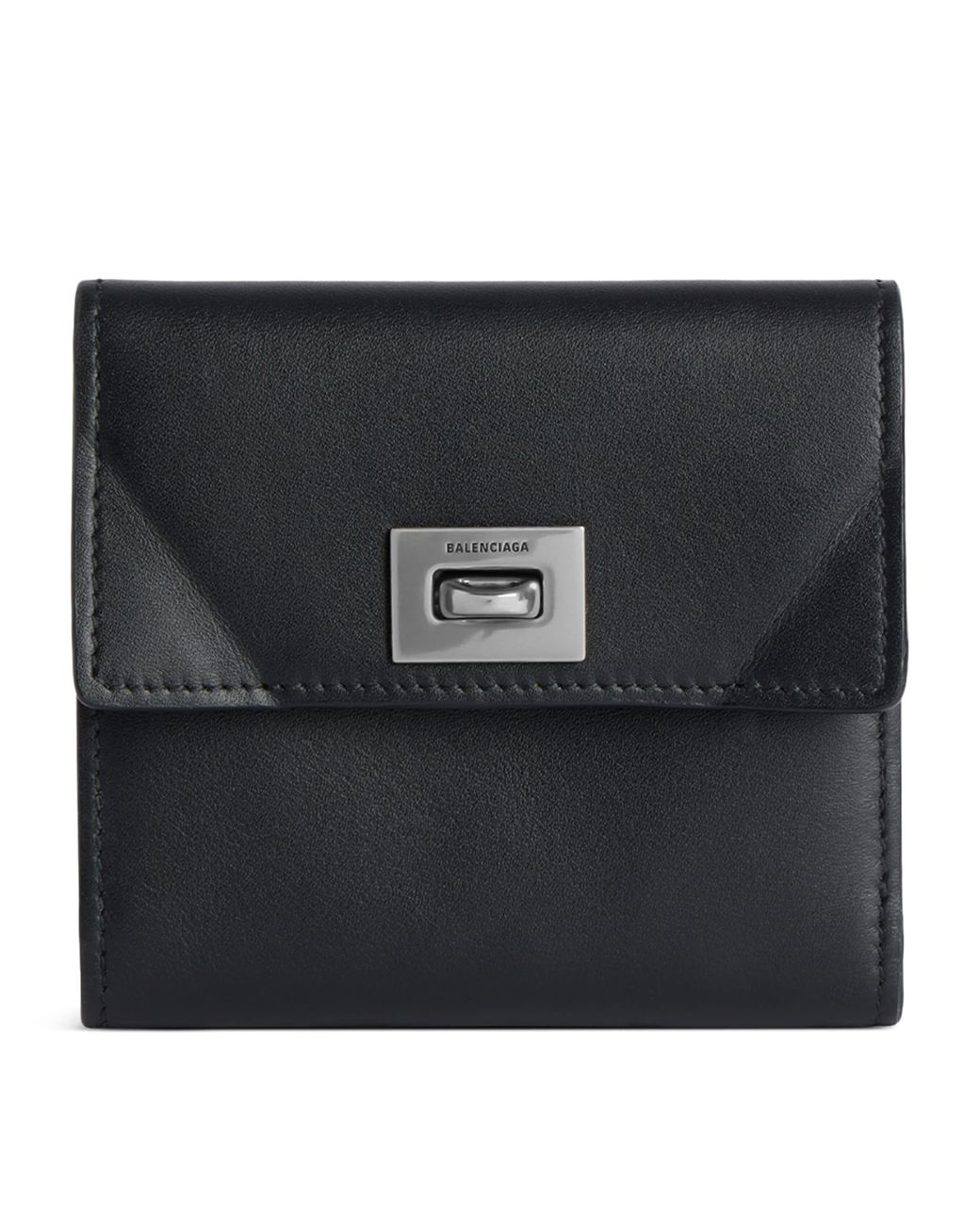 小物 BALENCIAGA black zip bi-fold wallet Balenciaga: Black Rodeo Square Folded Wallet | SSENSE