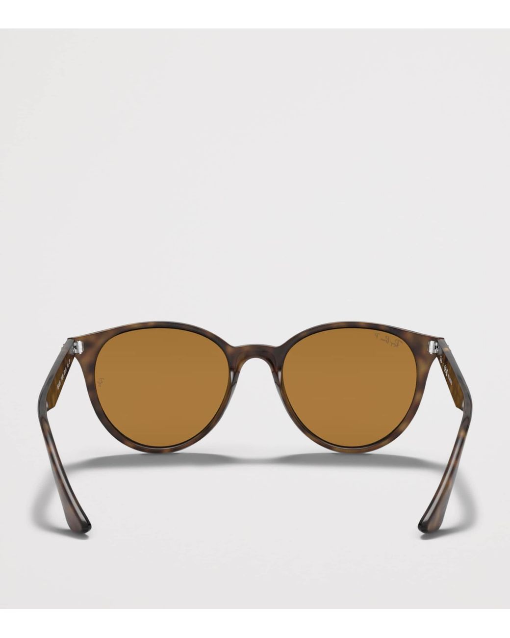 Ray-Ban Brown Tortoiseshell Phantos Round Sunglasses