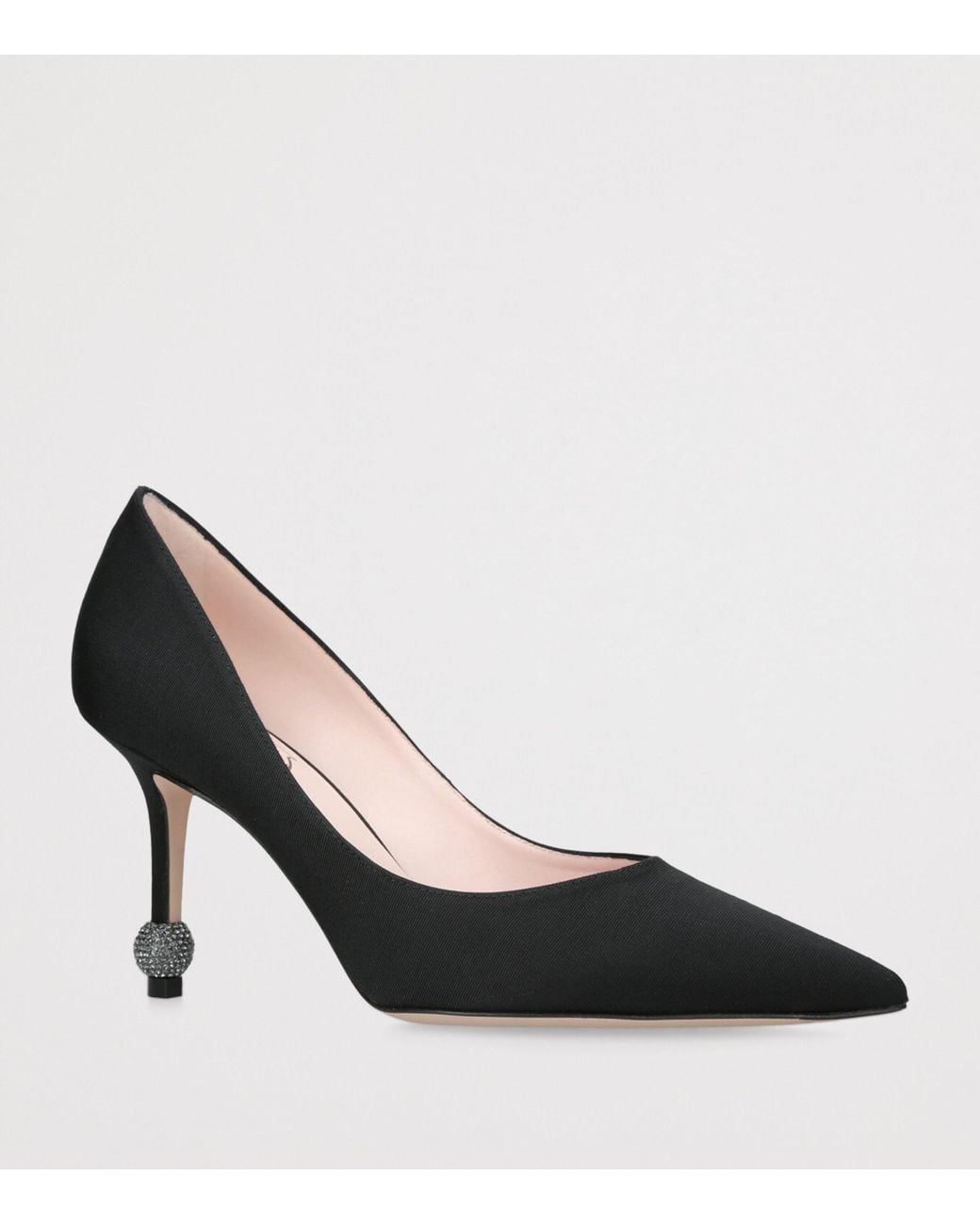 Roger Vivier Black Grosgrain Marlene Pumps 85