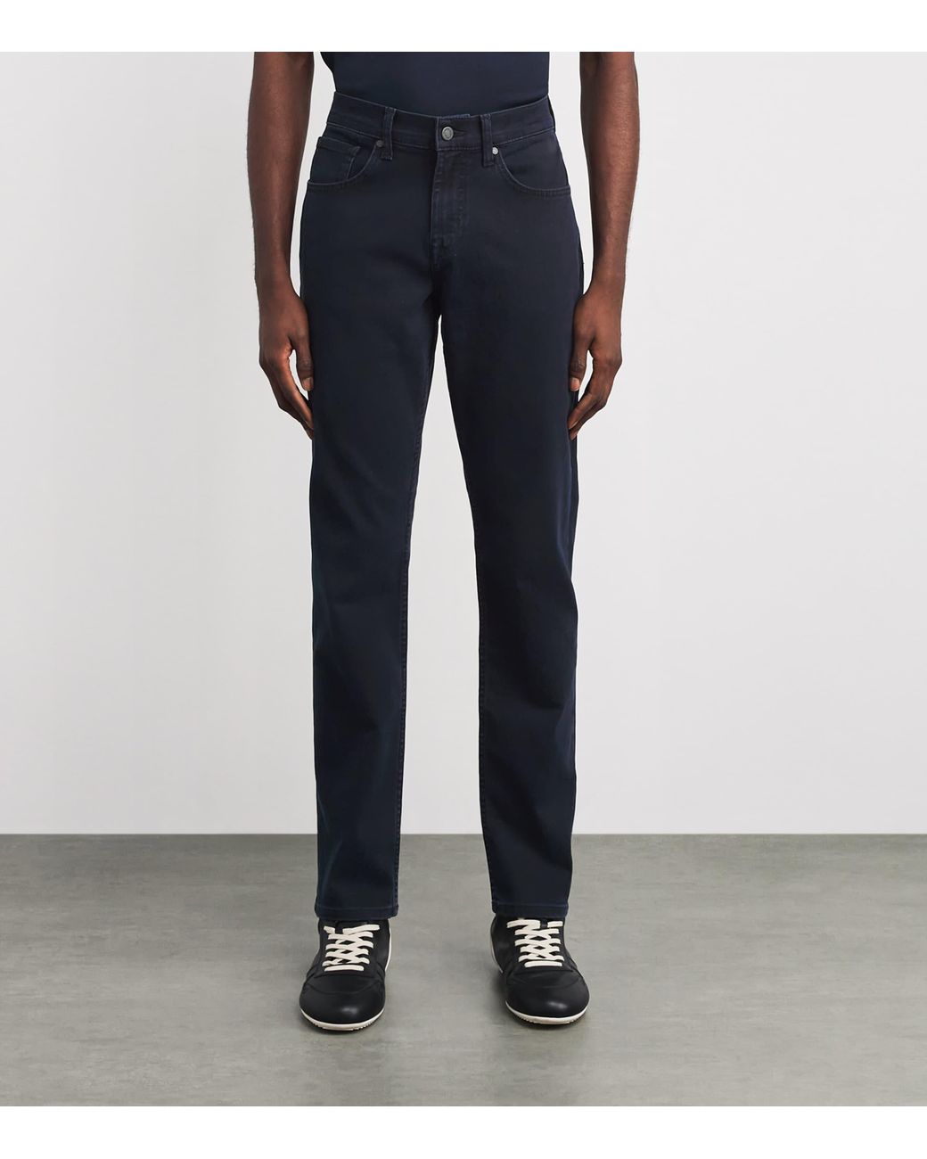 7 For All Mankind Blue Slimmy Tapered Jeans for men