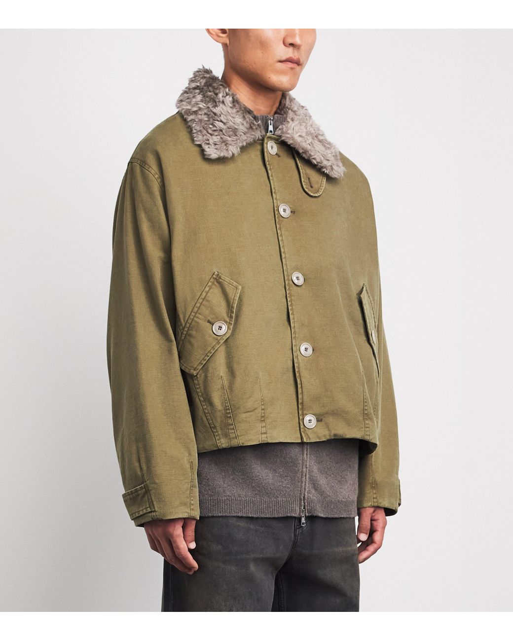 Our Legacy Green Cotton Aerial Jacket for men