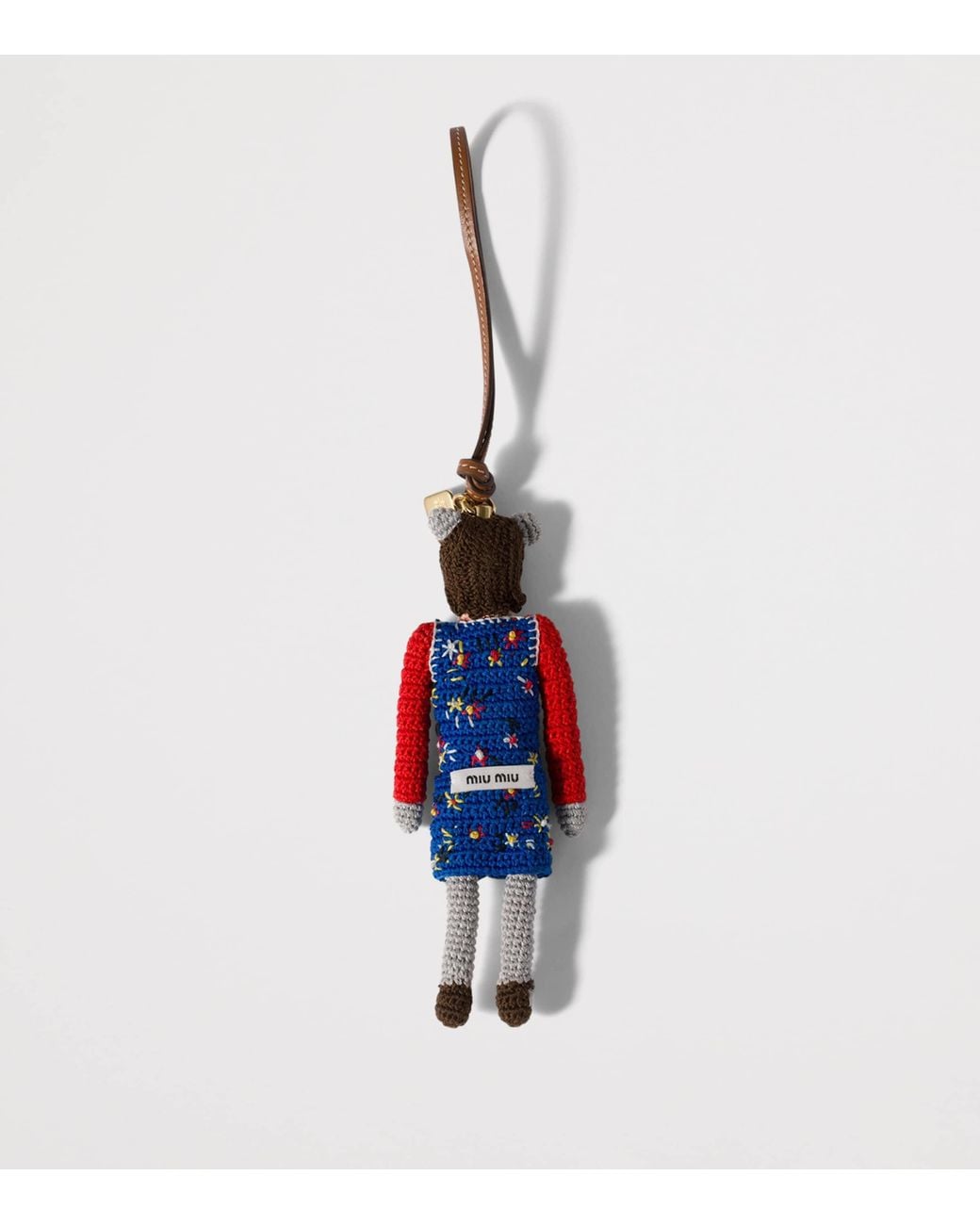 Miu Miu Multicolor Woven Yarn Keyring