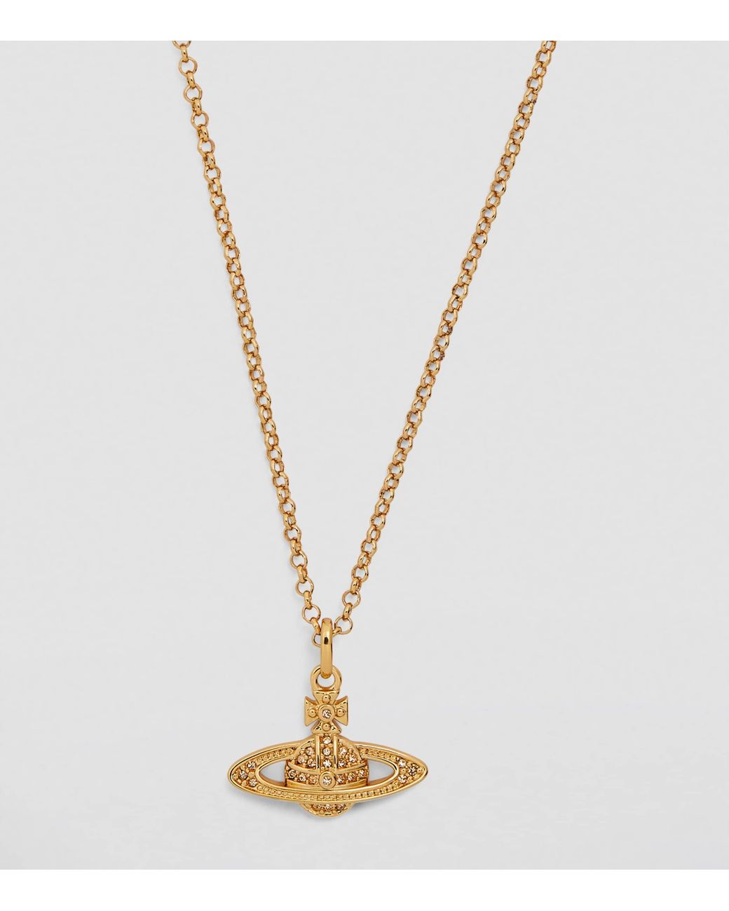 Vivienne Westwood Metallic Crystal Bas Relief Necklace for men