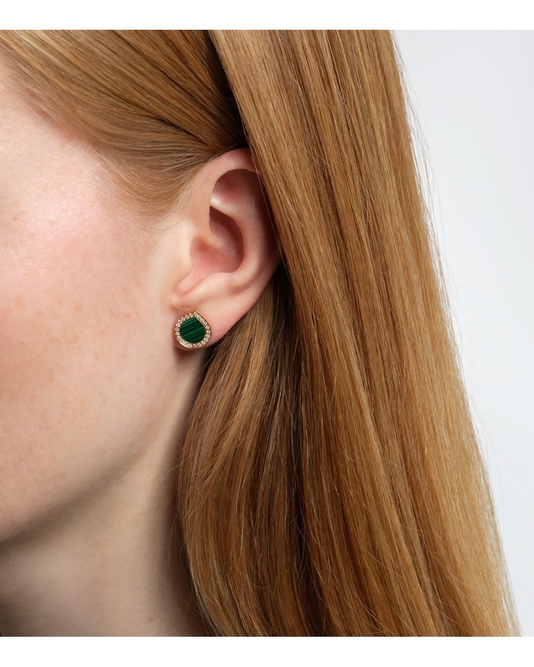 Repossi Green And Malachite Antifer Single Earring