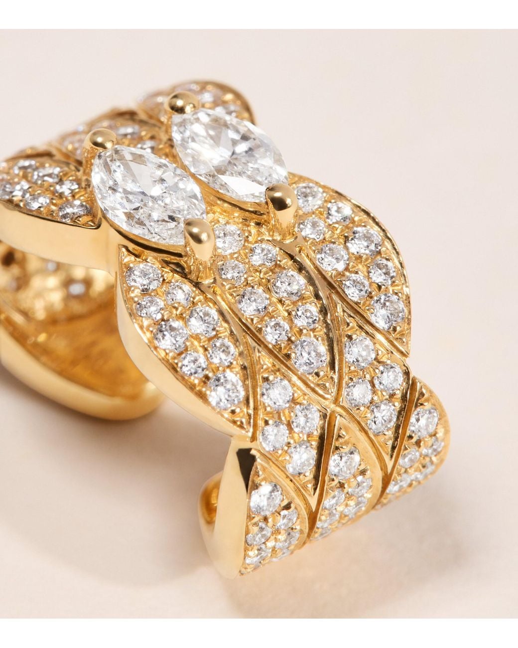 Anita Ko Metallic And Diamond Talitha Ear Cuff