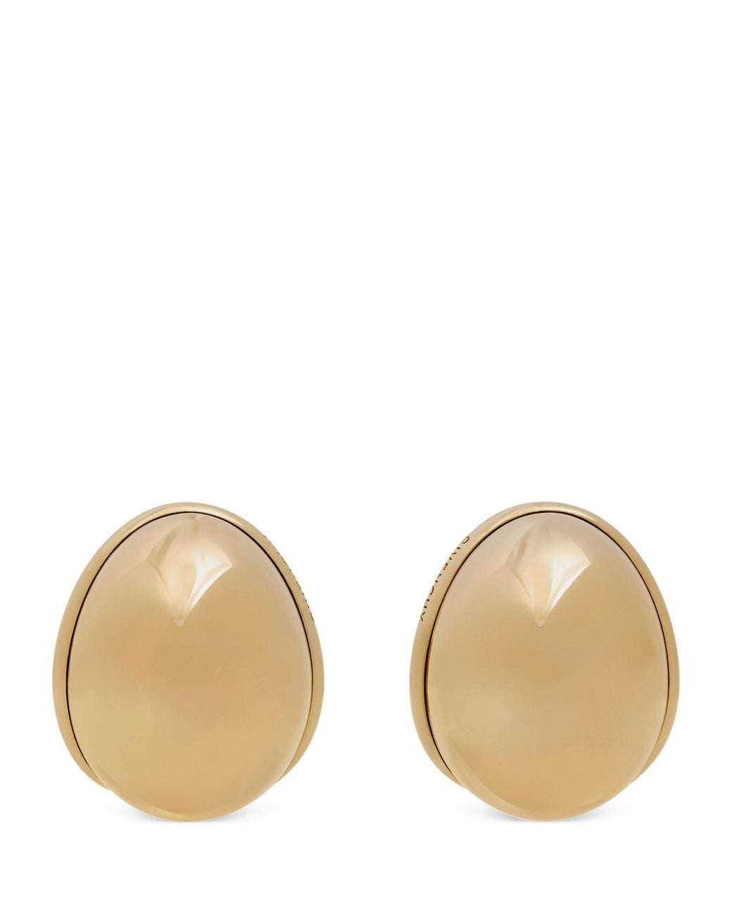 Givenchy Natural Sculpted Cabochon Stud Earrings