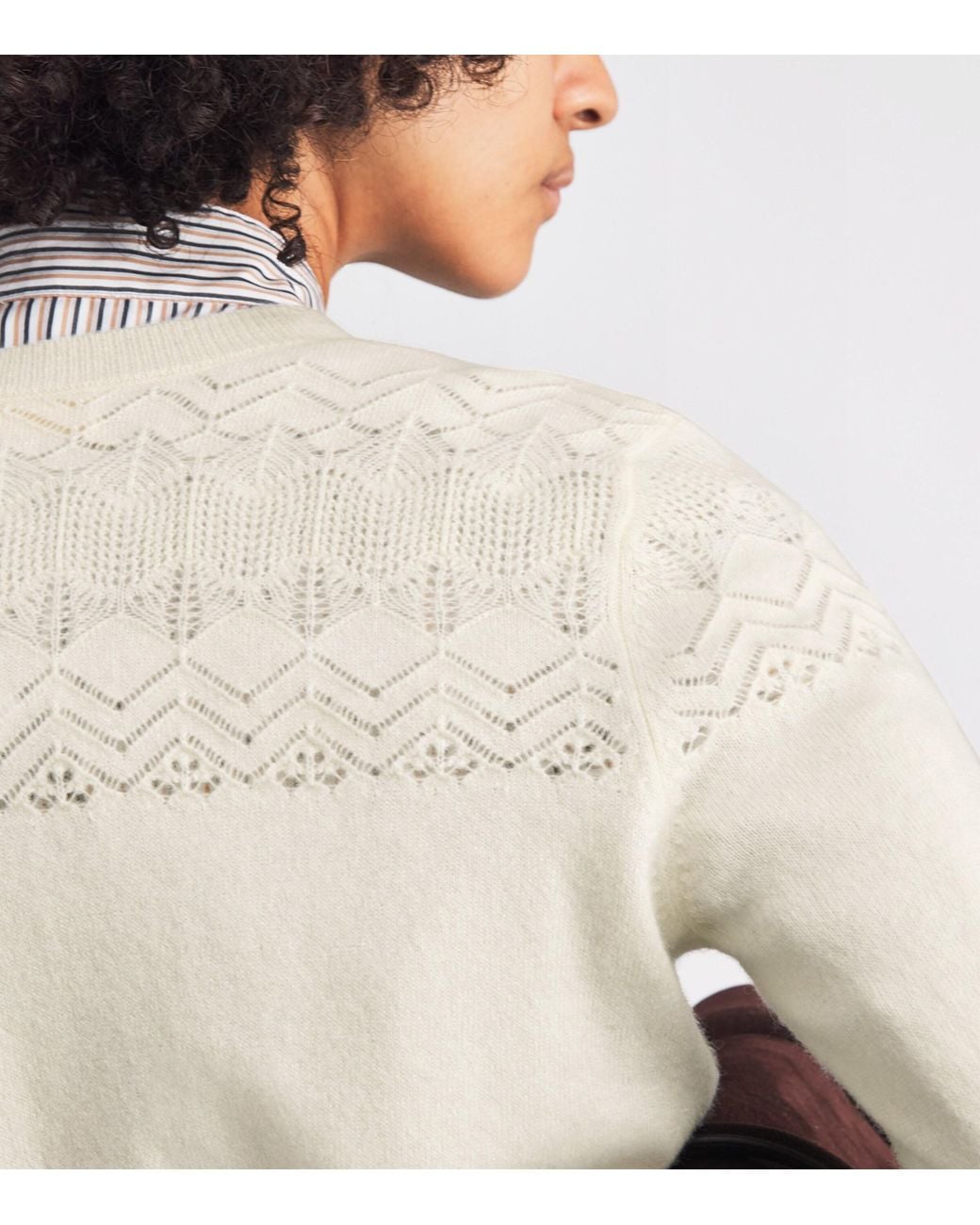 Ulla Johnson White Cashmere Cassia Cardigan