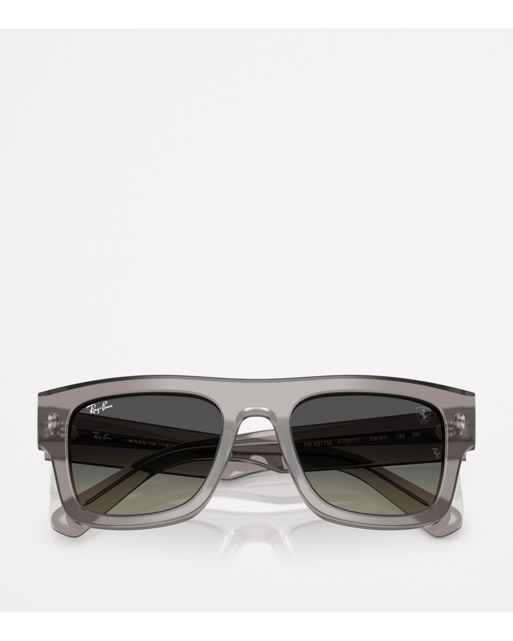Ray-Ban Gray X Scuderia Ferrari Rb2217M Square Sunglasses
