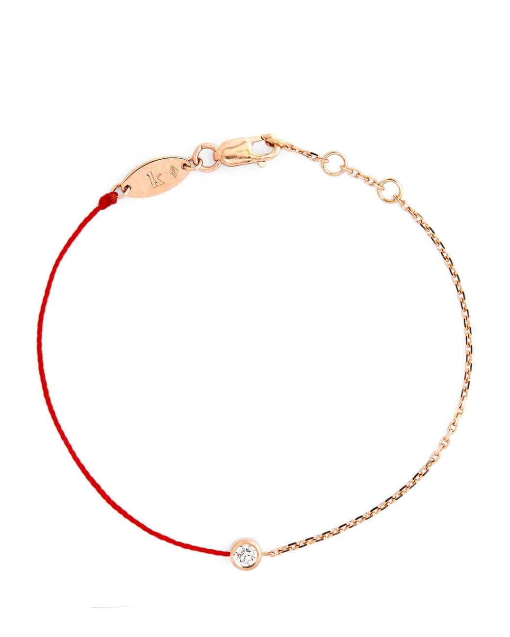 RedLine Metallic Rose And Diamond Pure Half-Chain Bracelet