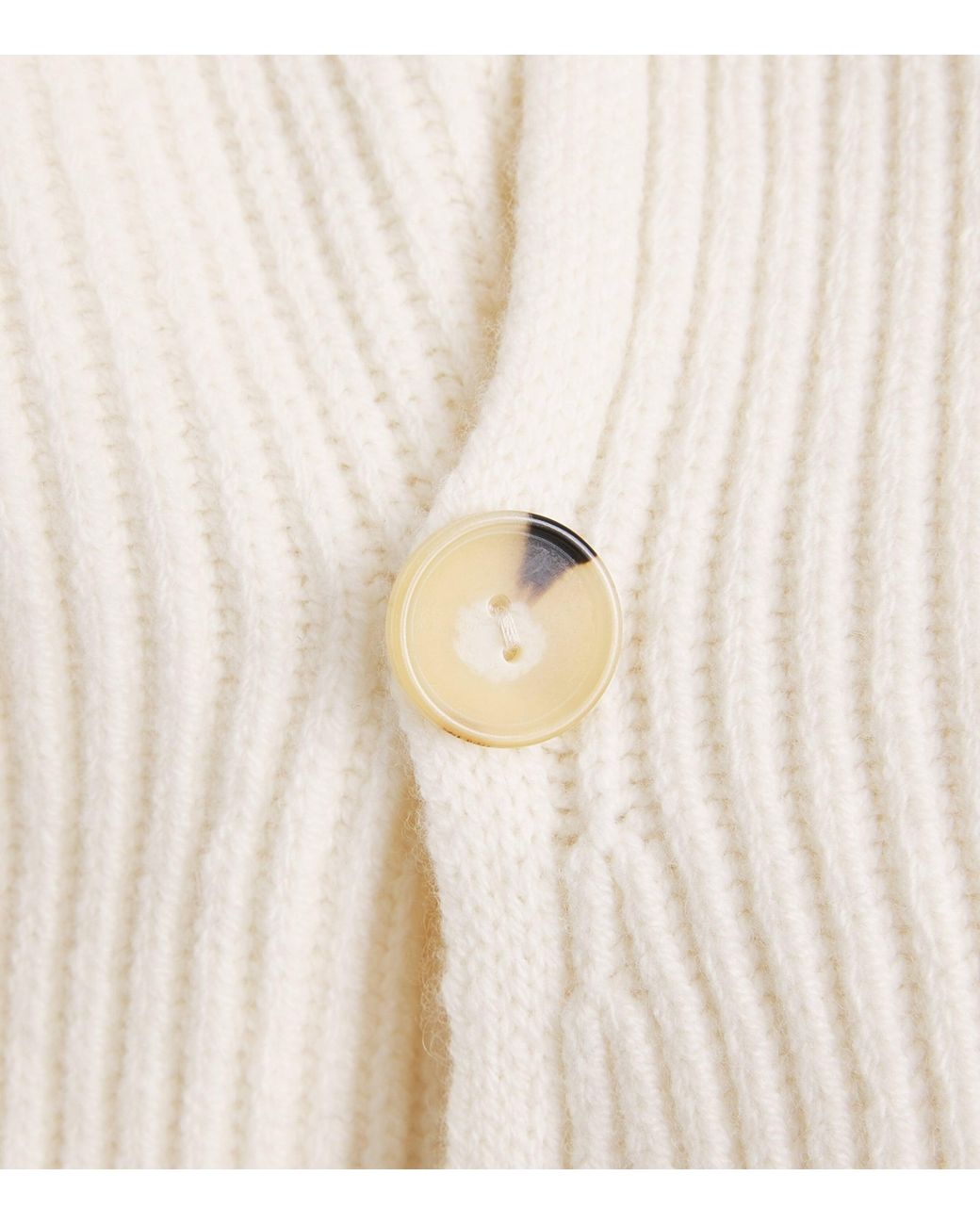 Vince White Wool-Blend Sweater Coat