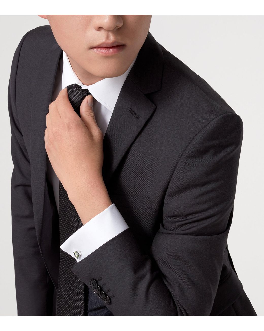 Cartier White Panthère De Cufflinks for men