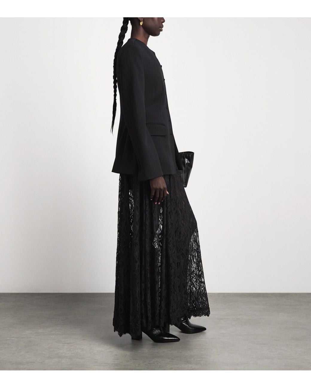 Camilla & Marc Black Lace Elaris Maxi Skirt