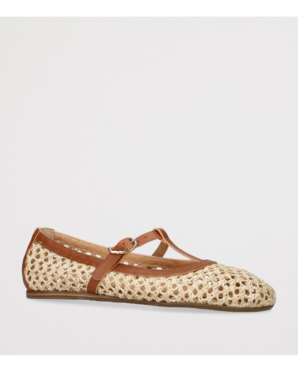 Ancient Greek Sandals Brown Woven Aerati Ballet Flats
