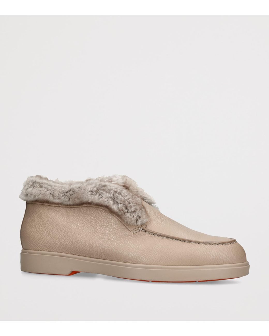 Santoni Brown Suede Hadeel Ankle Boots
