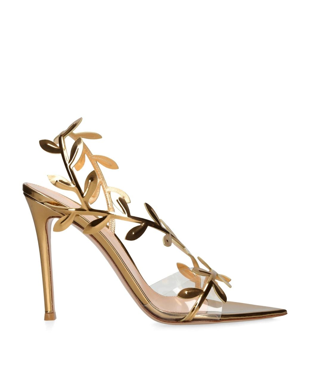 Gianvito Rossi Metallic Flavia Sandals 105