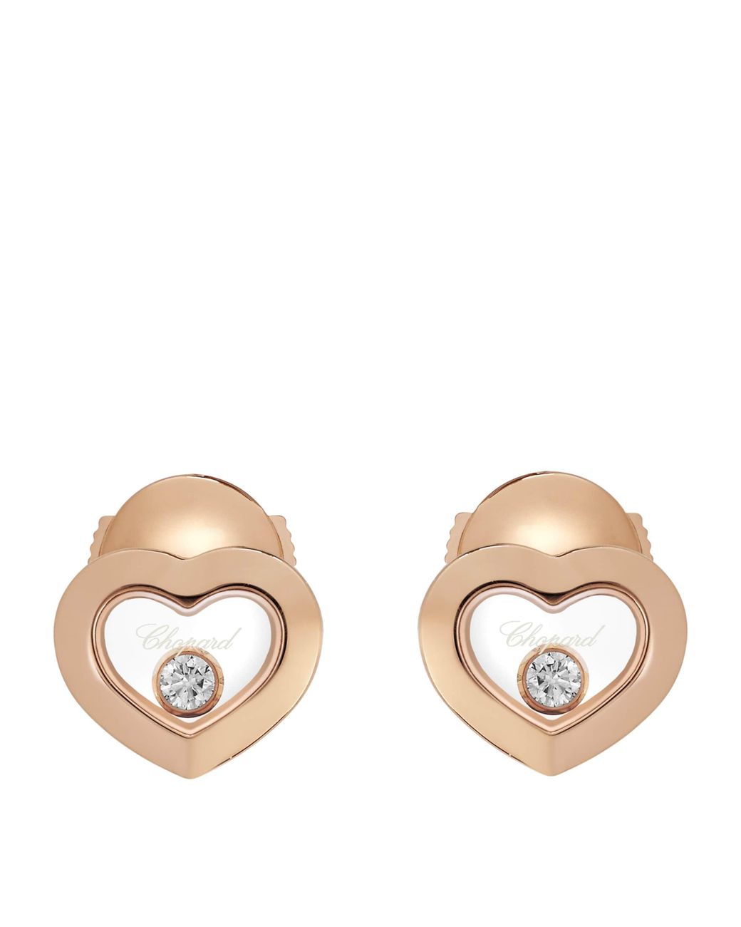 Chopard Metallic And Diamond Happy Diamonds Icons Earrings