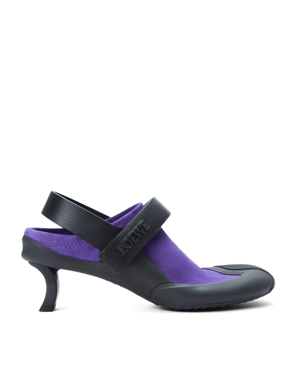 Loewe Blue Leather Dive Slingback Mules 45