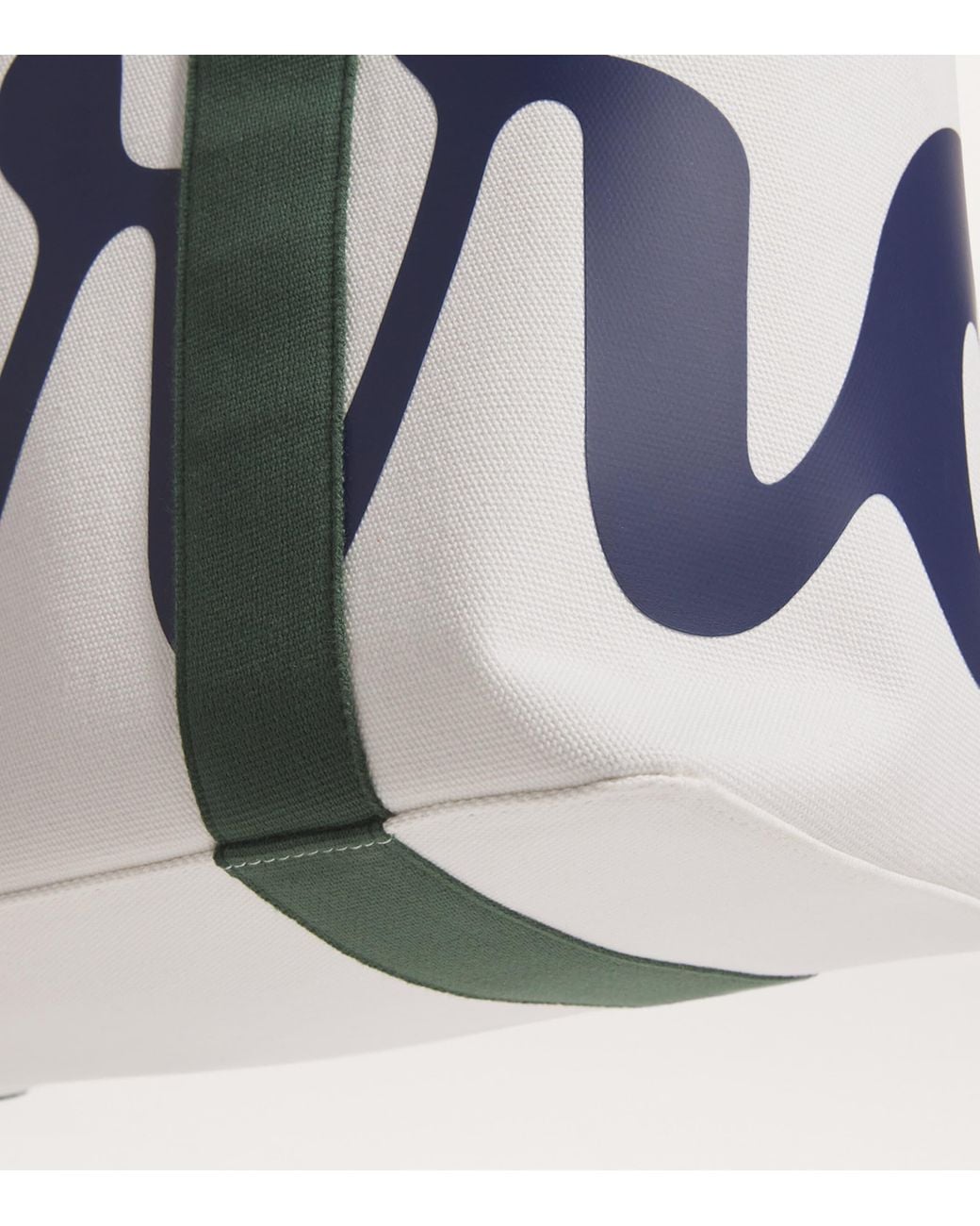 Harrods Blue Medium Cotton Logo Tote Bag