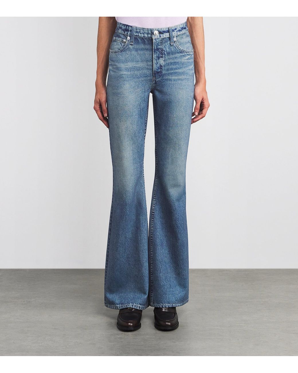 Rag & Bone Blue Ponte Miramar Dahlia Trousers