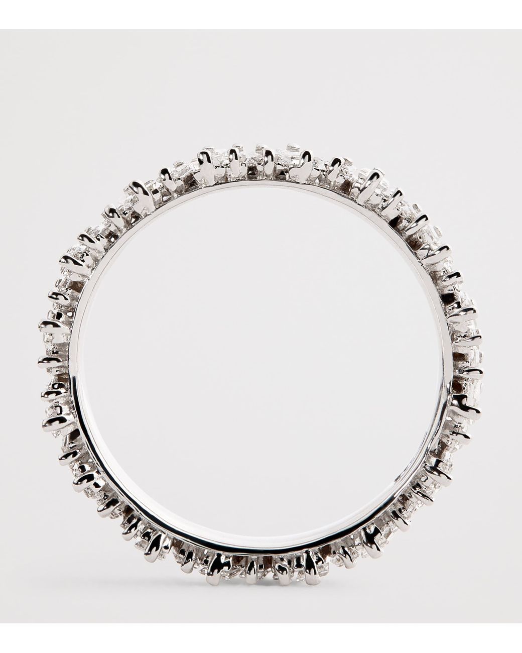 Suzanne Kalan Metallic And Diamond Classic Eternity Ring